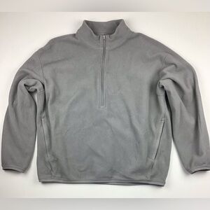 lululemon 1/4 zip oversize fleece pullover men’s XL gray